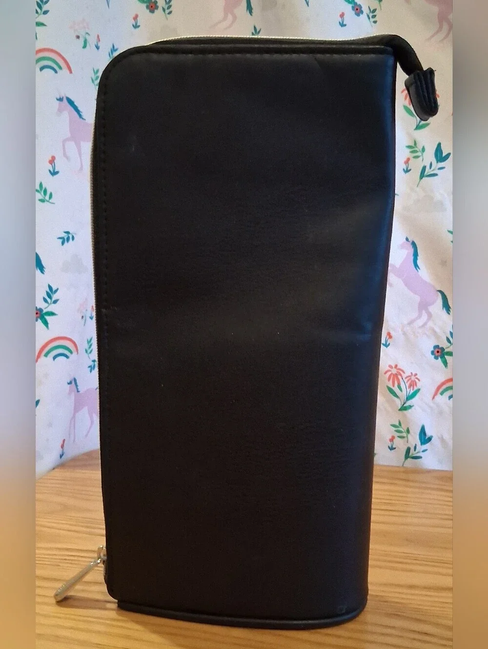 Christian Dior Beauty Black Vegan Travel Cosmetic Makeup Beauty Brush Bag
